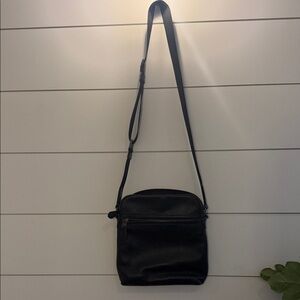 Coach Black Leather Messenger Bag